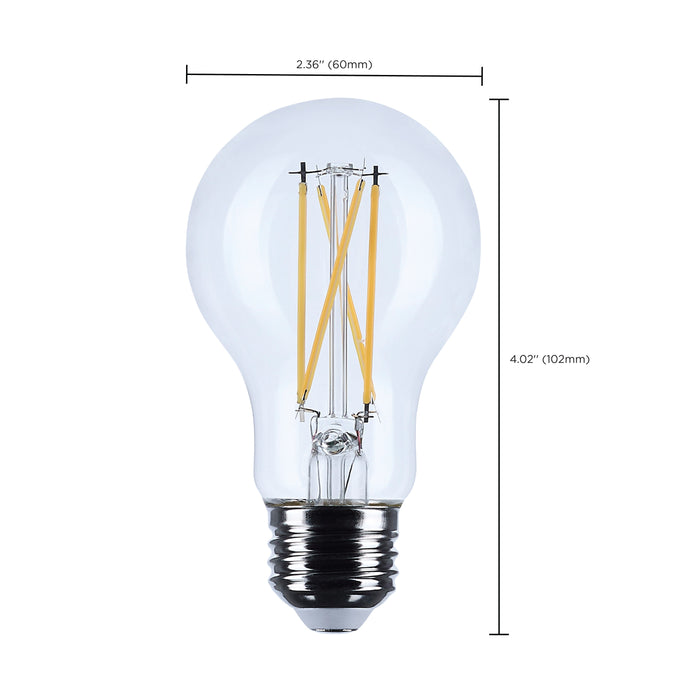 SATCO/NUVO 5W A19 LED Medium E26 Base Clear 3500K 120V (S12468)