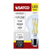 SATCO/NUVO 12.5W A19 LED Medium E26 Base Clear 3500K 120V (S12470)