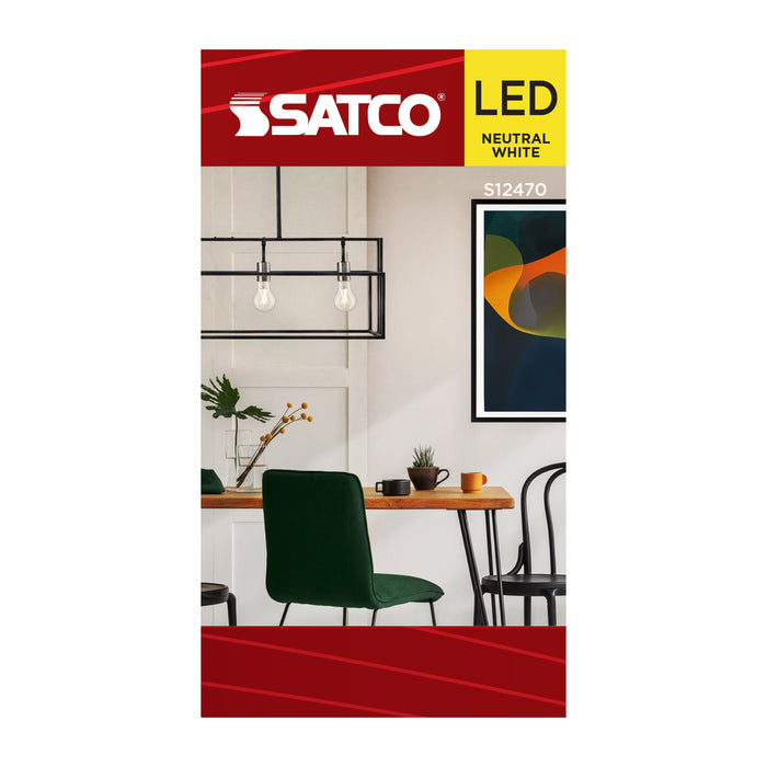SATCO/NUVO 12.5W A19 LED Medium E26 Base Clear 3500K 120V (S12470)
