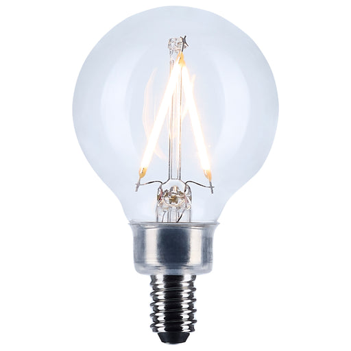 SATCO/NUVO 3W G16.5 LED Candelabra E12 Base Clear 3000K 120V (S12471)