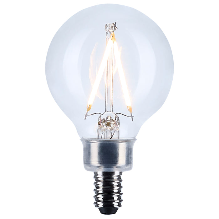 SATCO/NUVO 3W G16.5 LED Candelabra E12 Base Clear 3000K 120V (S12471)
