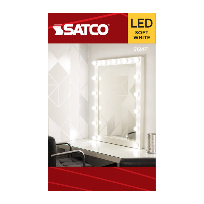 SATCO/NUVO 3W G16.5 LED Candelabra E12 Base Clear 3000K 120V (S12471)