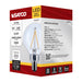 SATCO/NUVO 3W G16.5 LED Candelabra E12 Base Clear 3000K 120V (S12471)