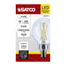 SATCO/NUVO 4W G16.5 LED Candelabra E12 Base Clear 3500K 120V (S12472)