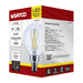SATCO/NUVO 4W G16.5 LED Candelabra E12 Base Clear 3500K 120V (S12472)