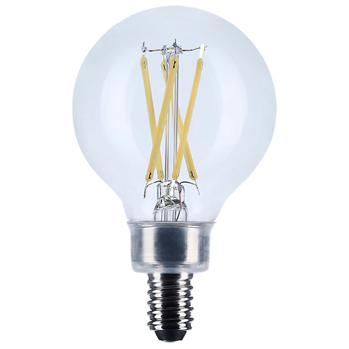 SATCO/NUVO 4W G16.5 LED Candelabra E12 Base Clear 3500K 120V (S12472)