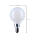 SATCO/NUVO 4.5W G16.5 LED Candelabra E12 Base White Finish 3000K 120V (S12474)