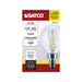 SATCO/NUVO 5.5W G16.5 LED Candelabra E12 Base Clear 3500K 120V (S12477)