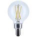SATCO/NUVO 5.5W G16.5 LED Candelabra E12 Base Clear 3500K 120V (S12477)