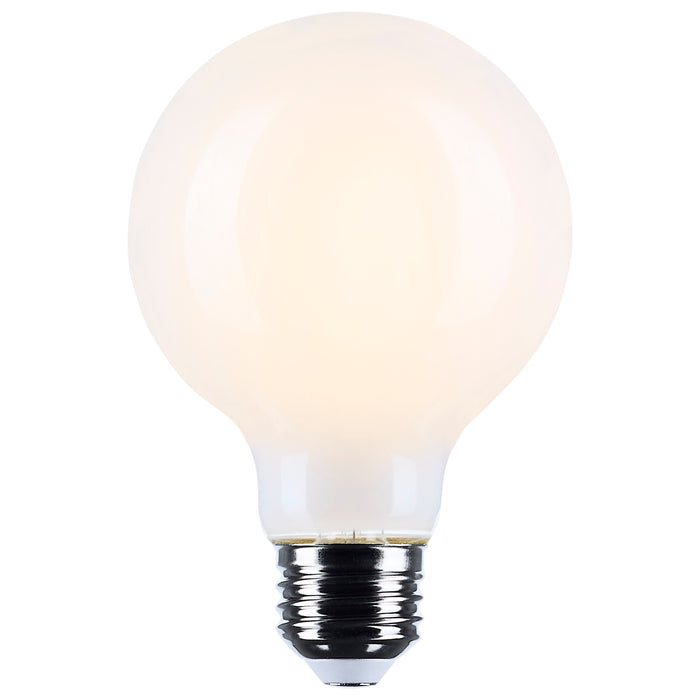 SATCO/NUVO 6W G25 LED Medium E26 Base White Finish 3500K 120V (S12483)