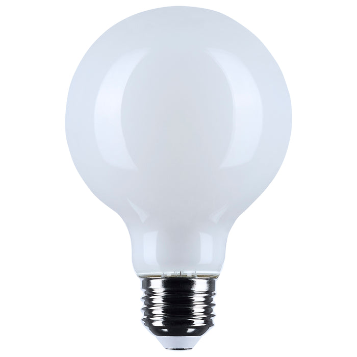 SATCO/NUVO 6W G25 LED Medium E26 Base White Finish 3500K 120V (S12483)