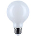 SATCO/NUVO 6W G25 LED Medium E26 Base White Finish 3500K 120V (S12483)