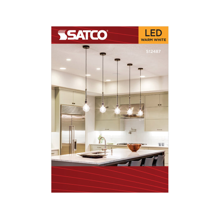 SATCO/NUVO 8W G40 LED Medium E26 Base Clear 2700K 120V (S12487)