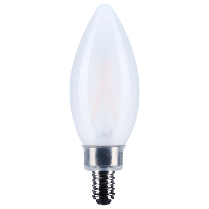 SATCO/NUVO 3W B11 LED Candelabra E12 Base Frost Finish 3000K 120V (S12491)