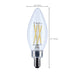 SATCO/NUVO 4W B11 LED Candelabra E12 Base Clear 3000K 120V 10-Pack (S12492)