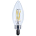 SATCO/NUVO 5.5W B11 LED Candelabra E12 Base Clear 3000K 120V 10-Pack (S12494)