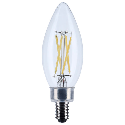 SATCO/NUVO 5.5W B11 LED Candelabra E12 Base Clear 5000K 120V 10-Pack (S12495)