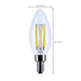 SATCO/NUVO 8W B11 LED Candelabra E12 Base Candle-Tip Clear 3500K 120V (S12496)