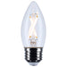 SATCO/NUVO 3W B11 LED Medium E26 Base Clear 3000K 120V (S12499)