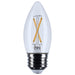 SATCO/NUVO 3W B11 LED Medium E26 Base Clear 3000K 120V (S12499)
