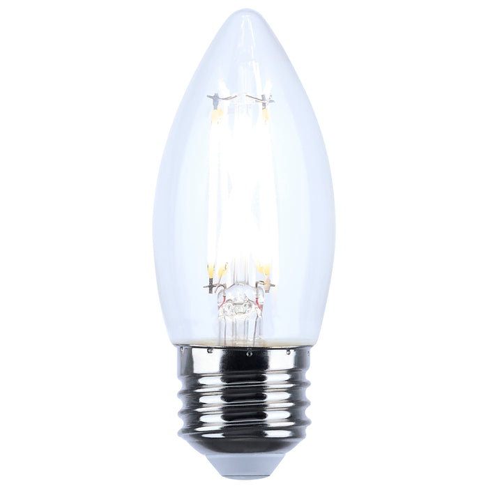 SATCO/NUVO 4W B11 LED Medium E26 Base Clear 5000K 120V (S12501)