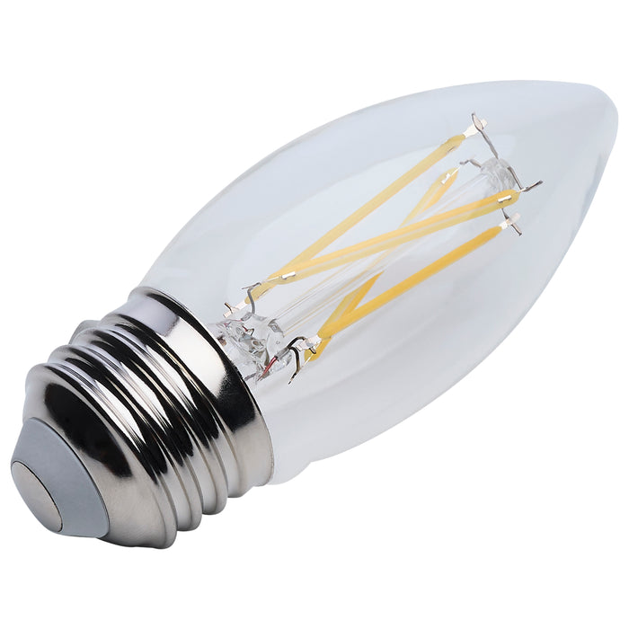SATCO/NUVO 4W B11 LED Medium E26 Base Clear 5000K 120V (S12501)