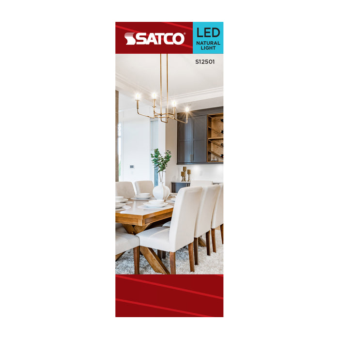SATCO/NUVO 4W B11 LED Medium E26 Base Clear 5000K 120V (S12501)