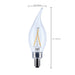 SATCO/NUVO 3W CA10 LED Candelabra E12 Base Clear 3000K 120V (S12505)