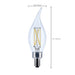 SATCO/NUVO 4W CA10 LED Candelabra E12 Base Clear 3500K 120V (S12506)