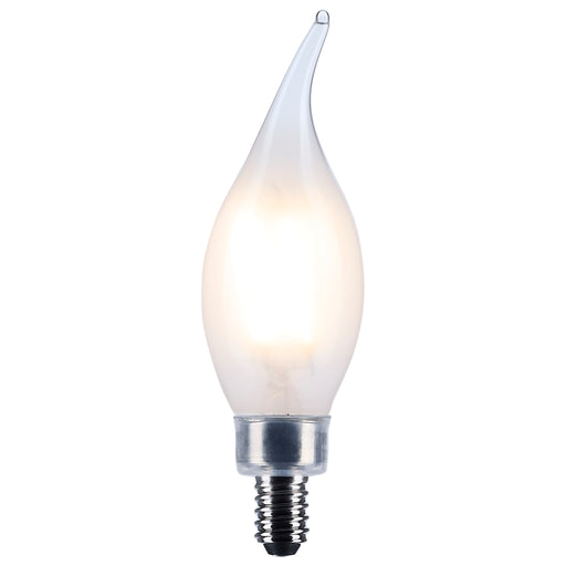 SATCO/NUVO 4W CA10 LED Candelabra E12 Base Frost Finish 3500K 120V (S12507)