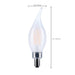 SATCO/NUVO 4W CA10 LED Candelabra E12 Base Frost Finish 3500K 120V (S12507)