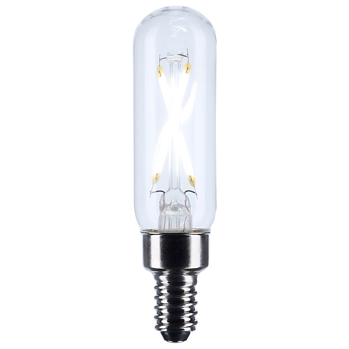 SATCO/NUVO 2.8W T6 LED Candelabra E12 Base Clear 5000K 120V (S12519)