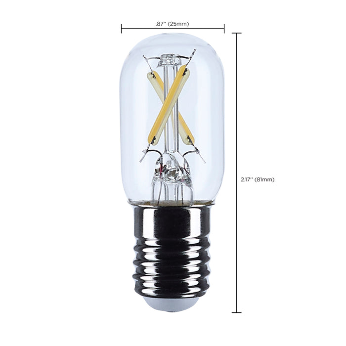 SATCO/NUVO 3W T6.5 LED Intermediate E17 Base Clear 4000K 120V (S12520)