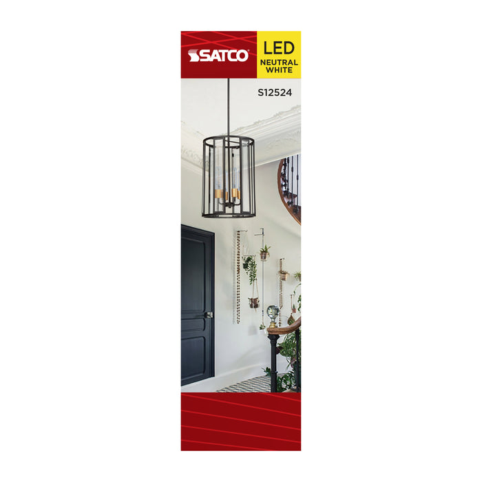 SATCO/NUVO 5.5W T10 LED Medium E26 Base Clear 3500K 120V (S12524)