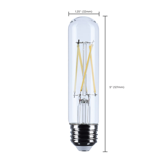 SATCO/NUVO 5.5W T10 LED Medium E26 Base Clear 3500K 120V (S12524)