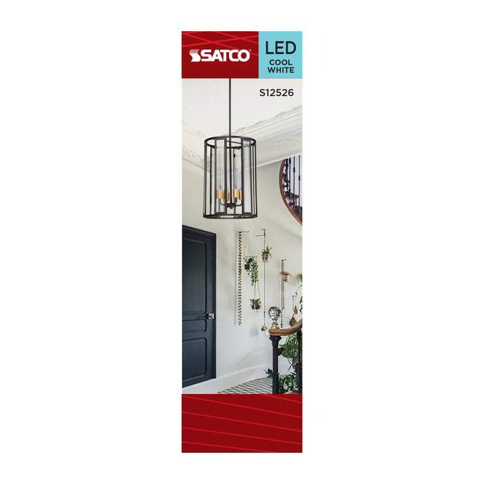 SATCO/NUVO 8W T10 LED Medium E26 Base Clear 4000K 120V (S12526)