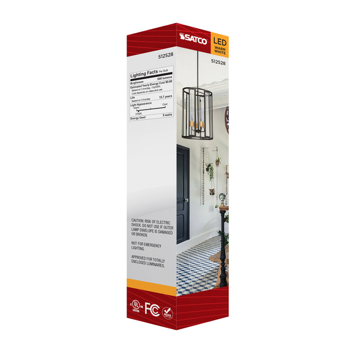 SATCO/NUVO 5W T9 LED Medium E26 Base Clear 2700K 120V (S12528)