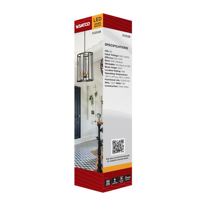 SATCO/NUVO 5W T9 LED Medium E26 Base Clear 2700K 120V (S12528)