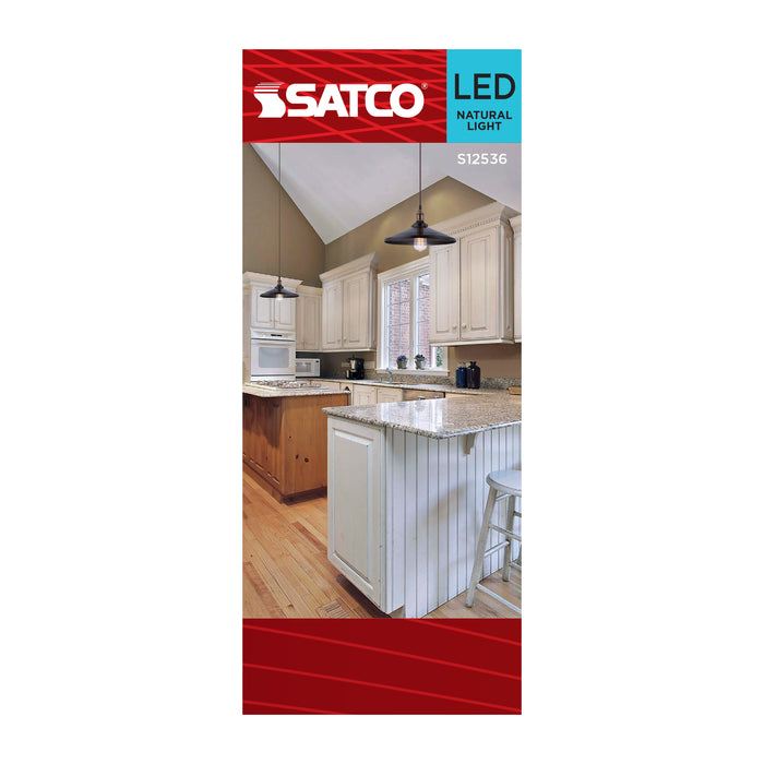 SATCO/NUVO 8W ST19 LED Medium E26 Base Clear 5000K 120V (S12536)