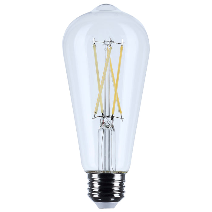 SATCO/NUVO 8W ST19 LED Medium E26 Base Clear 5000K 120V (S12536)