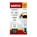 SATCO/NUVO 8W A19 LED Bulb Medium E26 Base 2700K Gold Crown 60W Replacement (S12538)