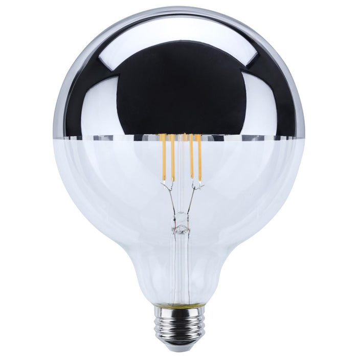 SATCO/NUVO 8W G40 LED Bulb Medium E26 Base 2700K Silver Crown 100W Replacement (S12545)