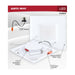 SATCO/NUVO 10W LED Downlight Retrofit 5-6 Inch CCT Selectable 2700K/3000K/3500K/4000K/5000K Square 90 CRI 120V White (S12605)