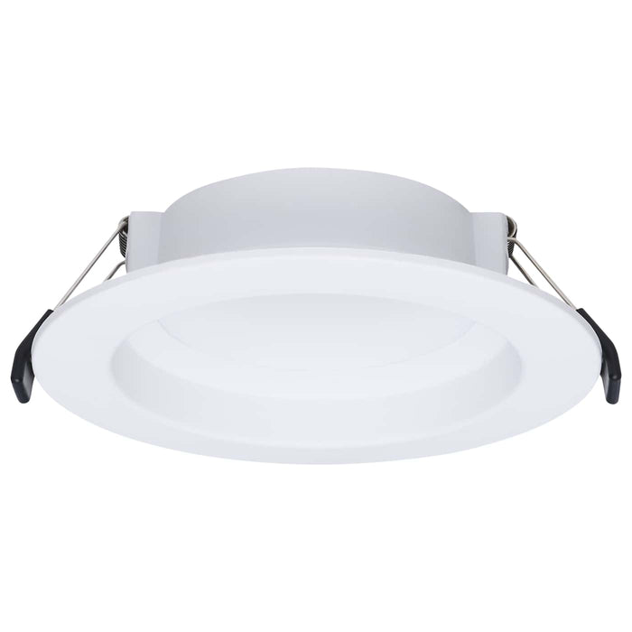 SATCO/NUVO-S12606 6W LED Low Profile Performer Series 4-Inch Downlight Round CCT Selectable 2700K/3000K/3500K/4000K/5000K 600Lm White Smooth Trim Dimmable 120V (S12606)