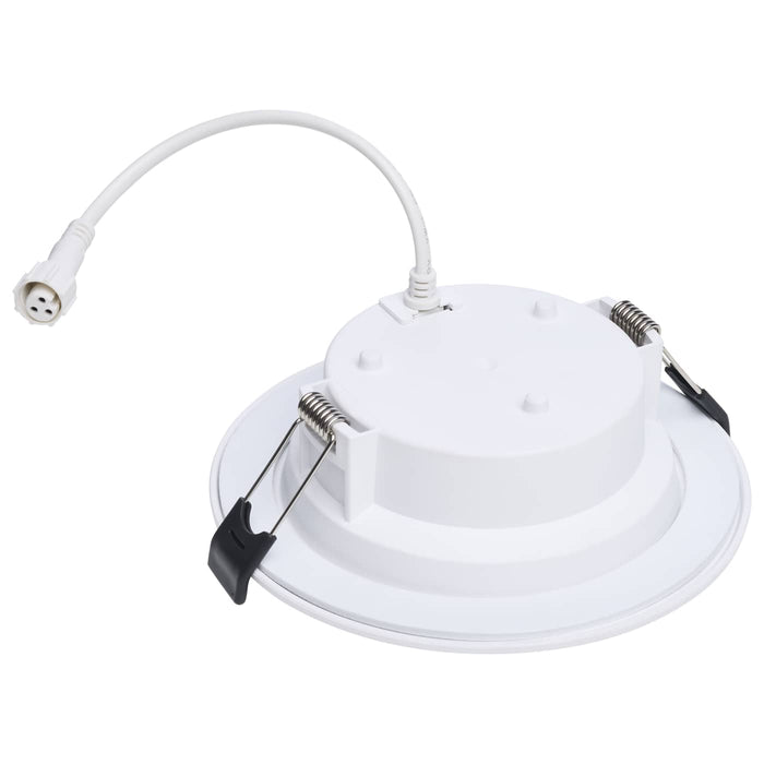 SATCO/NUVO-S12606 6W LED Low Profile Performer Series 4-Inch Downlight Round CCT Selectable 2700K/3000K/3500K/4000K/5000K 600Lm White Smooth Trim Dimmable 120V (S12606)