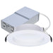 SATCO/NUVO-S12606 6W LED Low Profile Performer Series 4-Inch Downlight Round CCT Selectable 2700K/3000K/3500K/4000K/5000K 600Lm White Smooth Trim Dimmable 120V (S12606)