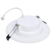 SATCO/NUVO-S12607 7W LED Low Profile Performer Series 6-Inch Downlight Round CCT Selectable 2700K/3000K/3500K/4000K/5000K 900Lm White Smooth Trim Dimmable 120V (S12607)