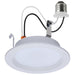 SATCO/NUVO-S12900 Downlight Retrofit 8W LED 4 Inch Round Touch-Select 2700K/3000K/3500K/4000K/5000K 700Lm White Baffle Trim Line Voltage Dimmable 120V (S12900)