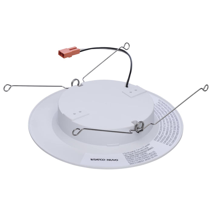 SATCO/NUVO-S12901 Downlight Retrofit 10W LED 6 Inch Round Touch-Select 2700K/3000K/3500K/4000K/5000K 900Lm White Baffle Trim Line Voltage Dimmable 120V (S12901)