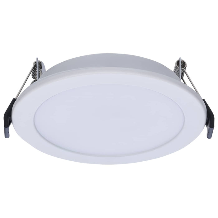 SATCO/NUVO-S12910 9W LED Downlight Slimfit 4 Inch Round Touch-Select 2700K/3000K/3500K/4000K/5000K 750Lm White Flat Trim Line Voltage Dimmable 120V (S12910)